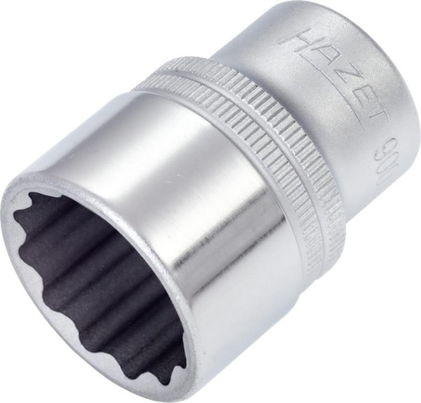 Hazet Steckschlüsseleinsatz, Doppelsechskant, Vierkant hohl 12,5 mm (1/2 Zoll), Außen-Doppel-Sechskant-Tractionsprofil, 15/16 ", 900AZ-15/16