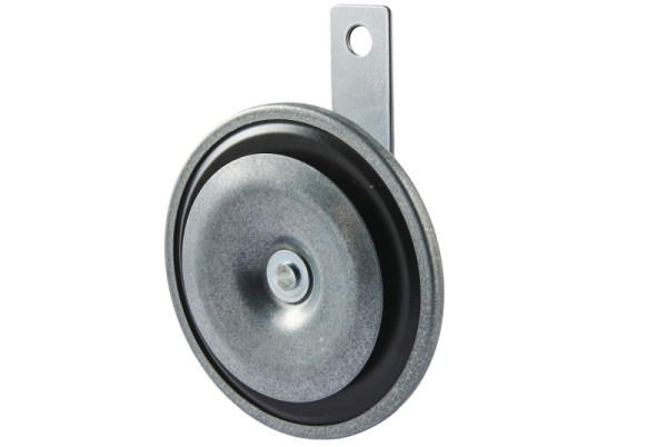 HELLA Horn - M26 - 24V - 115dB(A) - Frequenzbereich: 400Hz - Hochton - Gehäusefarbe: grau - Flachsteckanschluss, 3AL 006 958-821