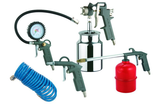 AEROTEC Druckluftset Kompressorset Zubehör 5 teilig, inklusive Saugbecher, 25822205