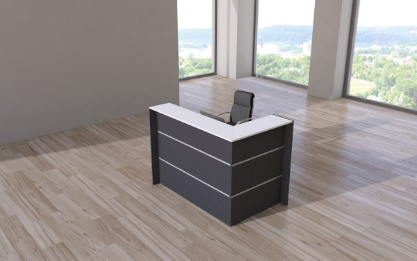 Kerkmann Bari Ecktheke, B 1500 mm x T 950 mm x H 1080 mm, Farbe: anthrazit, 21355013