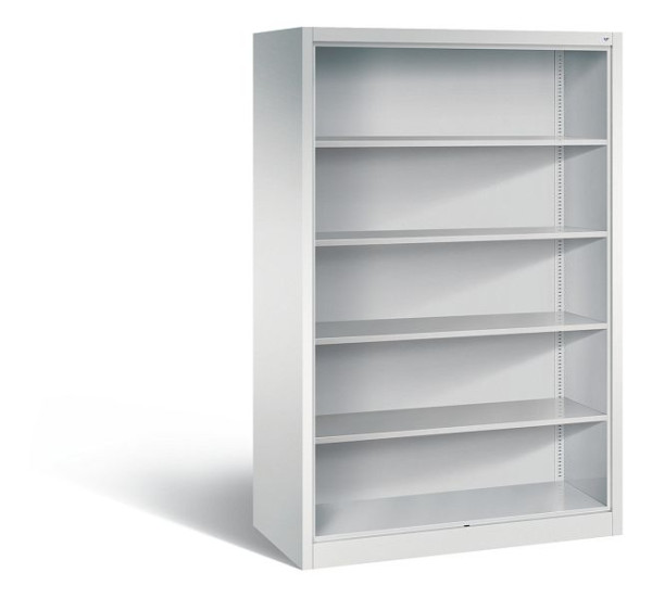 C+P Stahlregal mit Rückwand Acurado, H1950xB1200xT600mm, Farbe: Lichtgrau, 5 OH, 9390-000 S10000