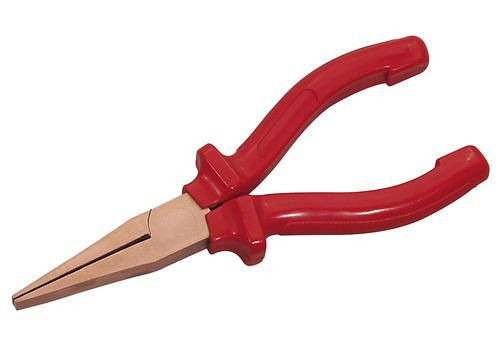 DENIOS Flachzange, 160 mm, Kupfer-Beryllium, funkenfrei, für Ex-Zonen, 265035