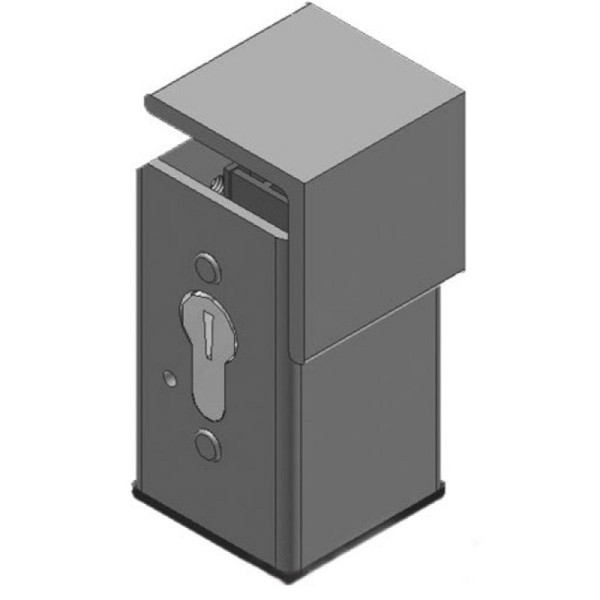 Stein HGS Ersatz-Schlosskasten mit Profilzylinderschloss (CI) gleichschließend für Auflagestützen, 13887