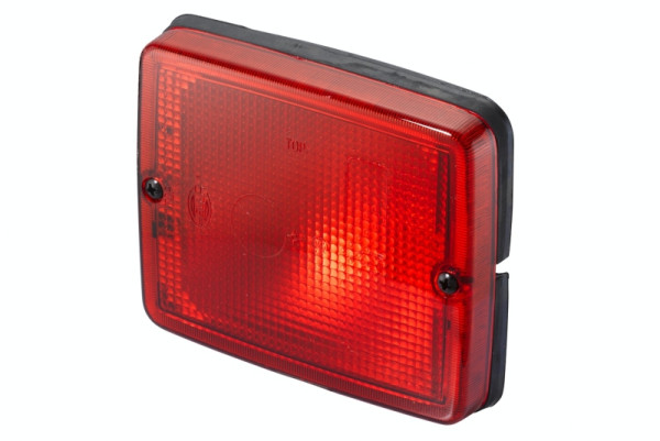 HELLA Zusatzbremsleuchte, Halogen, 12/24V, Einbau, Lichtscheibenfarbe: rot, Stecker: Crimpkontakt, hinten, 2DA 003 236-397