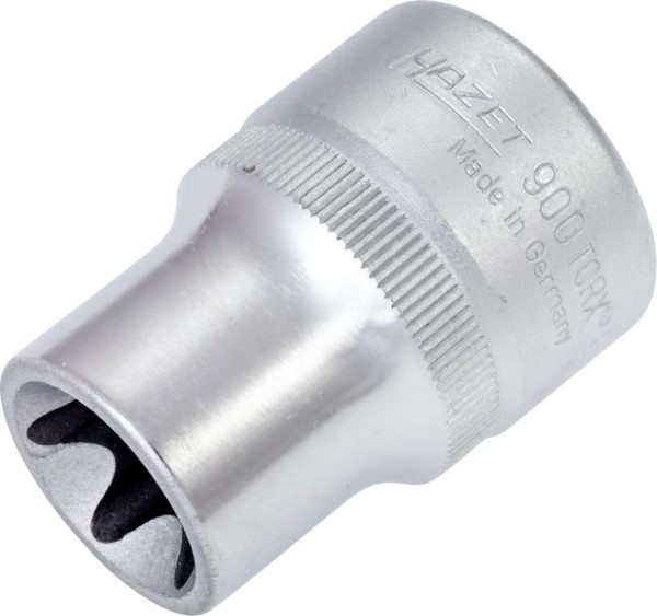 Hazet Steckschlüsseleinsatz TORX®, Vierkant hohl 12,5 mm (1/2 Zoll), Außen TORX® Profil, E18, 900-E18