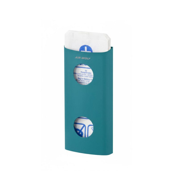 Air Wolf Hygienebeutelspender, blau-grün RAL 5021, 60-381