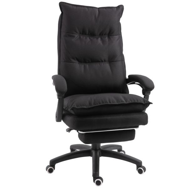 Vinsetto Bürostuhl mit Massagefunktion Schwarz, 70 x 62 x 120-130 cm, 921-232BK