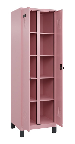 C+P Wäsche-Spind Evolo PLUS, mit Füßen, 2 Abteile, 1950x600x500mm, 3015/3015, Verschluss Drehriegel, 049012-20B S10024