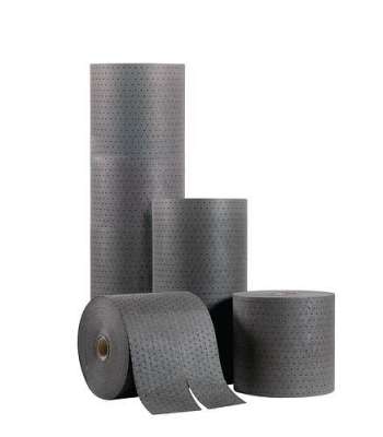 Produktbild von DENSORB Universalbindevlies – 38 Cm X 45 M, Light, Grau – Saugstark Für Öl, Chemikalien & Wasser, Hohe Aufnahmekapazität, 1 Rolle