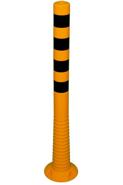 Schake Flexipfosten gelb schwarze Streifen Ø 80 mm, Höhe: 1000 mm, 412441BG