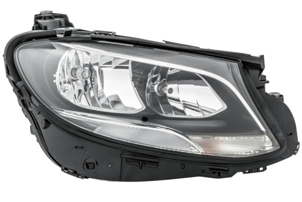 HELLA Halogen-Hauptscheinwerfer, für u.a. Mercedes-Benz E-Class (W213), für Rechtsverkehr, rechts, 1LG 012 076-081