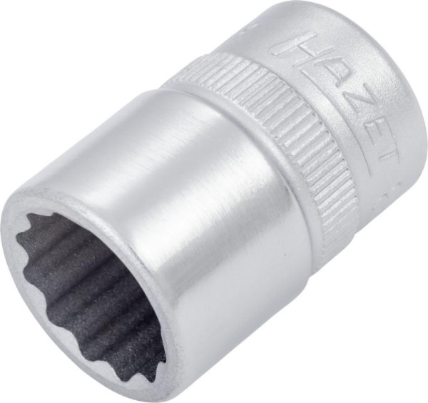 Hazet Steckschlüsseleinsatz, Doppelsechskant, Vierkant hohl 10 mm (3/8 Zoll), Außen-Doppel-Sechskant-Tractionsprofil, 1/2 ", 880AZ-1/2