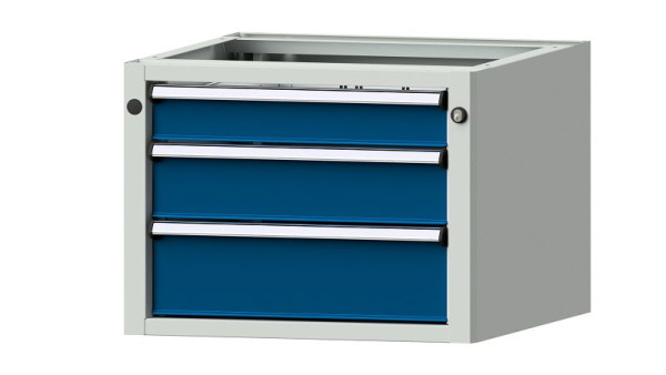 ANKE Werkbänke Unterbauschrank, Modell 1208 V, 570 x 615 x 420 mm, RAL 7035/5010, 402.008