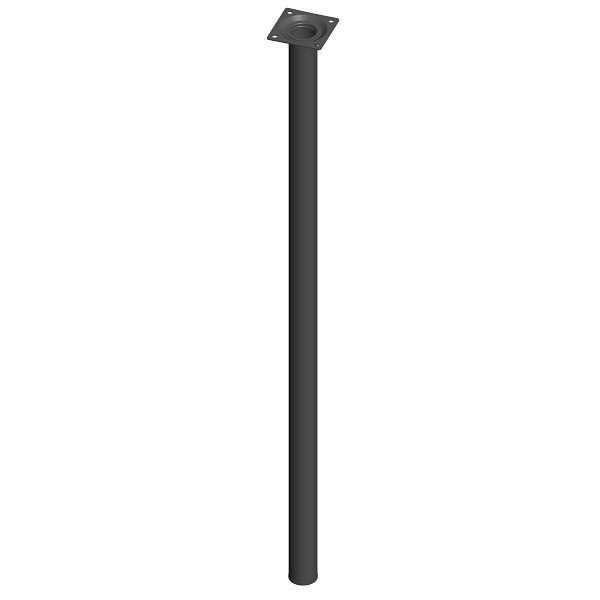 Element System STAHLROHRFUSS, LOSE, Ø30, M10, 700 mm, SCHWARZ, VE: 4 STÜCK, 11100-00073