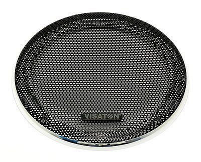 Visaton Schutzgitter aus schwarz lackiertem Metall 10 R/134 (schwarz/chrom), 4770