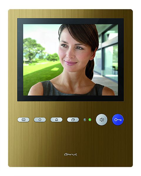 TCS Video Innenstation zum Freisprechen Serie Carus PENTA, Aufputzmontage bronze, CAI2300-0151