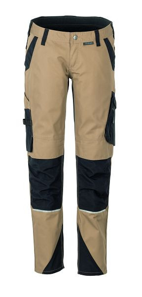 Planam Norit Damen Bundhose, sand/schwarz, Größe 52, 6413052
