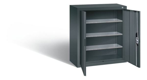 C+P Hängeschrank Serie 13, H830xB700xT300mm, Farbe: Anthrazitgrau, Muldengriff, 134013-22 S10197