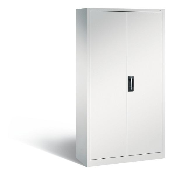 C+P Magazinschrank Serie 13, H1980xB1000xT420mm, Farbe: Lichtgrau, Muldengriff, 133144A24 S10007