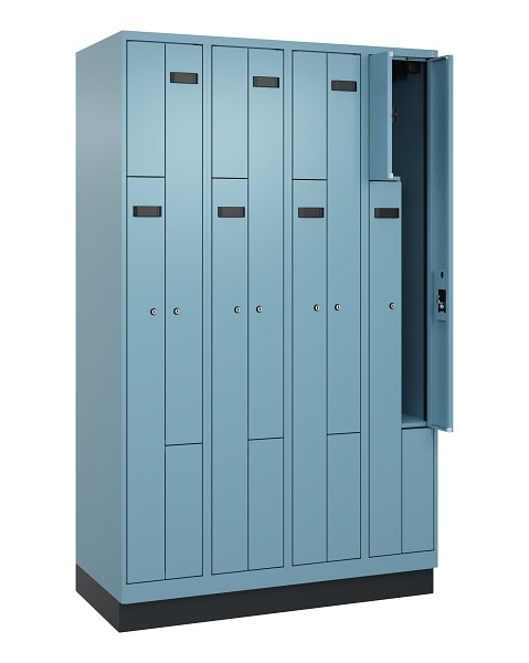 C+P Z-Spind Evolo PLUS, Sockel, 8 Fächer, 1950x1200x500mm, 0010/0010, Zylinderschloss, 049023-408 S10043