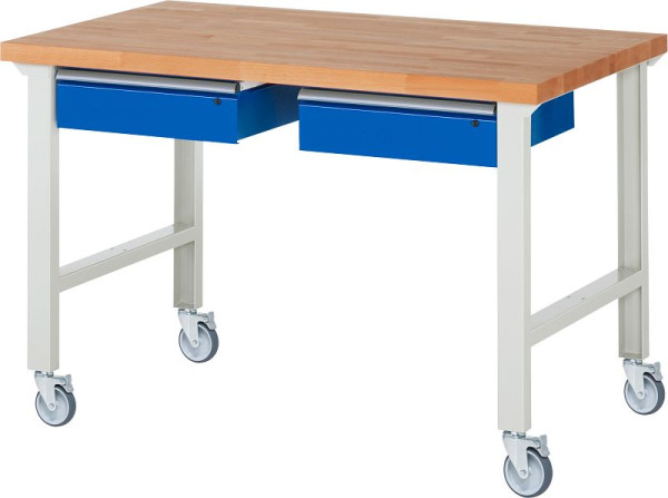 RAU Fahrbare Werkbank 7002A1, 1500x900x1000mm, 4 Lenkrollen, 05-7002A1-159B4S4.11