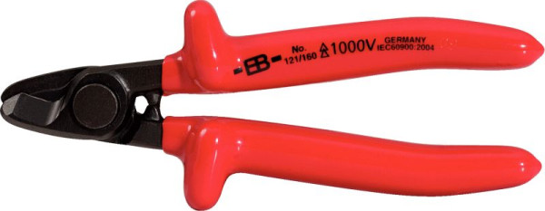 KS Tools 1000V Einhand-Kabelschere, 160mm, 117.1286, 4042146328545