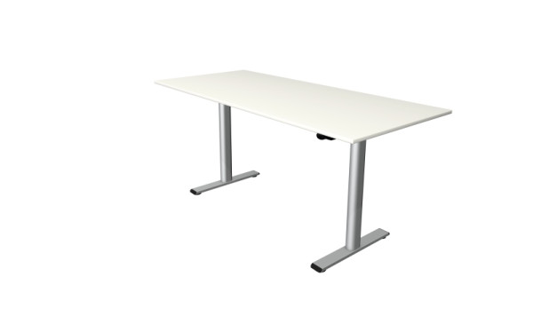 Kerkmann Steh-/Sitztisch Move 1 base 1800 x 800 mm, elektrisch höhenverstellbar von 730-1230 mm, Weiß, 10300710