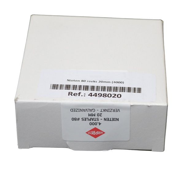 Airpress Tackerklammern Typ 80, 20 mm, 4000 Stück, 4498020