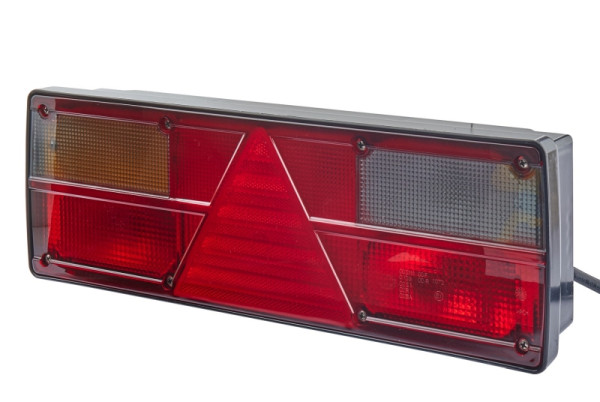 HELLA Heckleuchte, EasyConn I, Glühlampe, 24V, Anbau/geschraubt, Lichtscheibenfarbe: mehrfarbig, Kabel: 1700mm, Flachstecker, links, 2VP 340 450-151