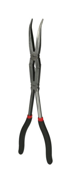 KS Tools Doppelgelenk-Flachrundzange, 45° gebogen, XL, 500.7163