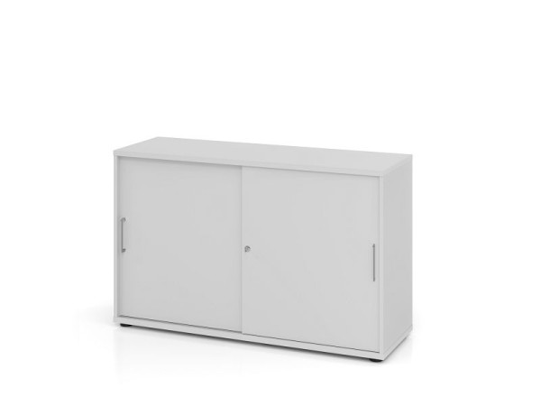 Hammerbacher Schiebetürschrank 1752S BS, 2 OH, Korpus: Grau / Front: Grau, 120 x 40 x 74,8 cm (BxTxH), V1752S/5/5/BS