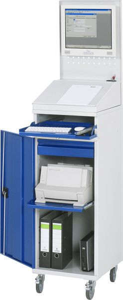 RAU Computer-Schrank - Modell 61, B450 x T520 x H1895 mm, 07-450-M61F.11