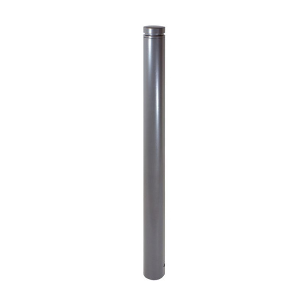Stein HGS Absperr-Stilpfosten Ø 60 mm mit Ziernut, umlegbar / mit Dreikantverschluss, DIN 3223 / zum Einbetonieren, nach RAL-Karte beschichtet, 3 Ösen (90°), 464fuhbsonder-3