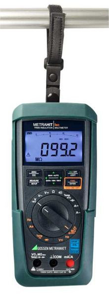 Gossen Metrawatt Magnethalter und Klettbefestigung für METRAHIT Multimeter mit Gummischutzhülle, METRAHIT CAL und METRACAL MC, HIT-Clip, Z117A