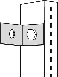 Kerkmann Wandverbinder Univers, lichtgrau, 52508711, 4044917149403