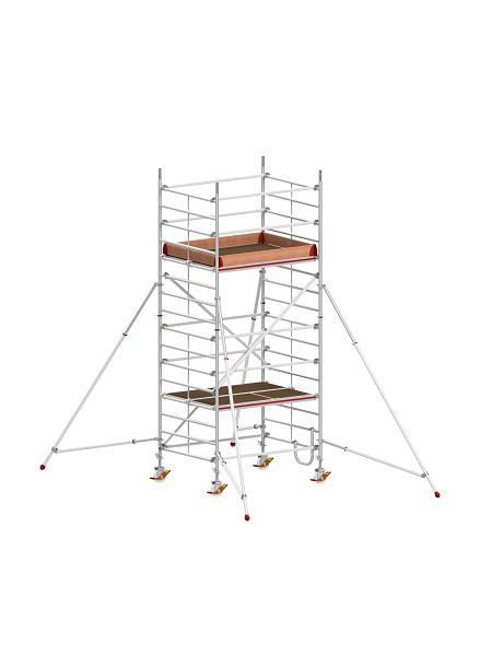 HYMER Fahrgerüst mit Ausleger, Bühnenlänge 1,90 m, Rahmenteilbreite 1,50 m, Reichhöhe 5,40 m, 847305