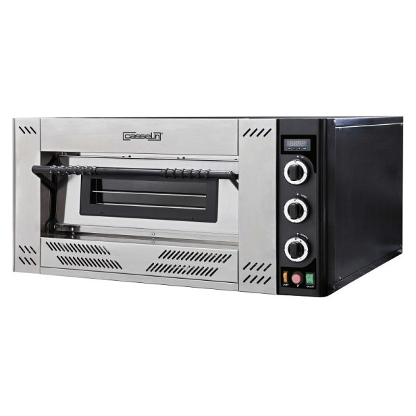 Casselin Gas-Pizzaofen 4 Pizzen 30cm, Rostfreier Stahl, CFRPG430