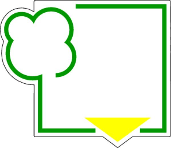 Schilder Klar Recyclingschild nach Wunsch, 250x216 mm Folie selbstklebend, 2100/61