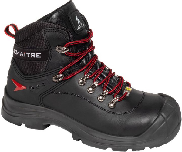 Lemaitre Slog Black Sicherheitsstiefel, schwarz, rote Akzente, Größe: 43, 805643