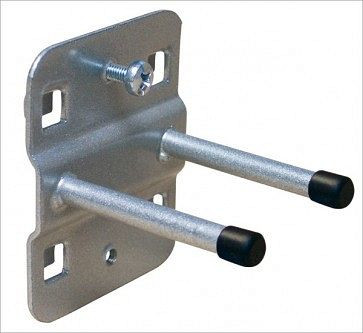 ADB Werkzeughalter, doppelt mit geradem Hakenende, passend für Eurolochung (10x10mm / 38x38mm), Ø: 6mm, 50mm, 23129