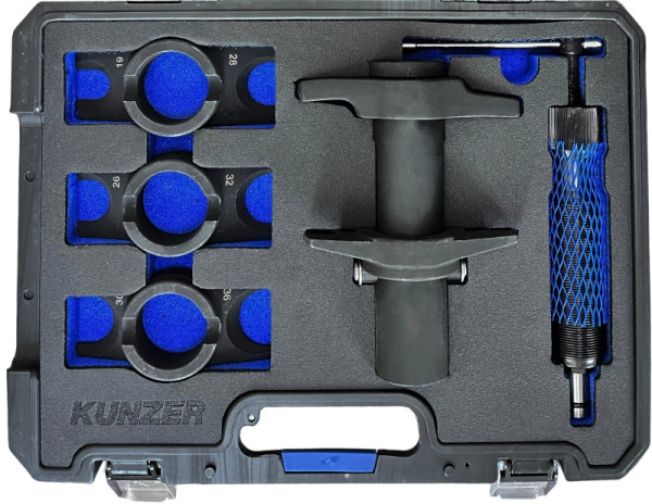 Kunzer Kugelbolzen-Ausdrückersatz hydraulisch, 12-teilig, 7KBA12