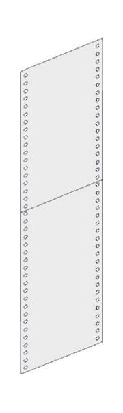 hofe Seitenwand Plus (Vollblech) - lichtgrau, 300 mm tief, 2500 mm hoch, K512503