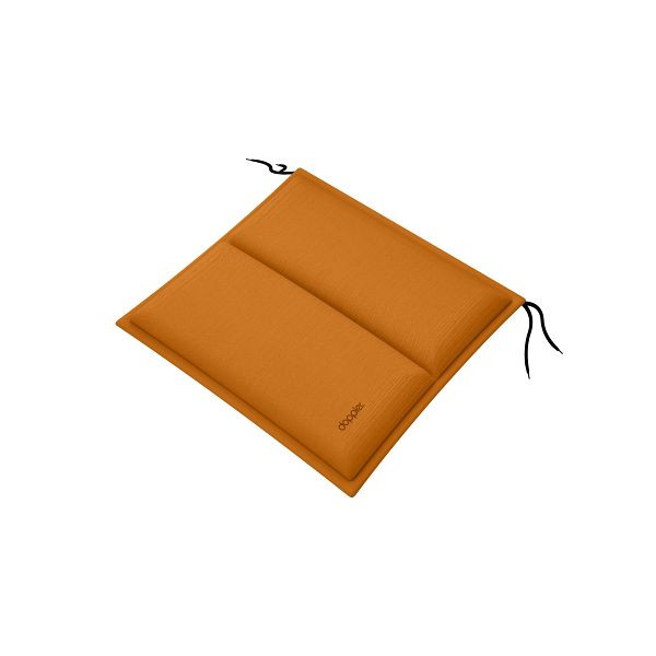 doppler Sitzkissen CITY 48x48x6 cm mit Längssteppung, orange, uni, 5312184411
