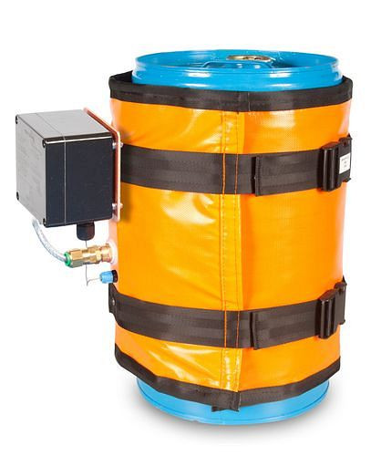 DENIOS Heizmantel für 30-l-Fässer, T4 Ex-Schutz, Thermostat, 870 - 1020 mm, 90 Watt, 280709