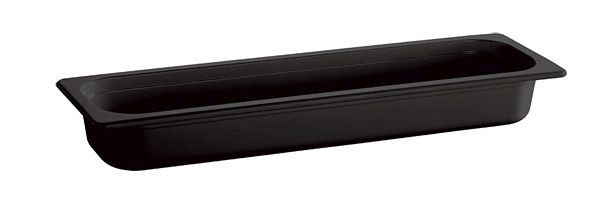 APS GN 2/4 Behälter -ECO LINE-, 53 x 16,2 cm, Tiefe: 65 mm, Melamin, schwarz, 3 Liter, 83754
