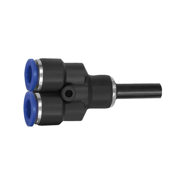 Riegler Y-Steckverbindung, Stecknippel 6 mm »Blaue Serie«, Schlauch-Ø 4, KS, 125734