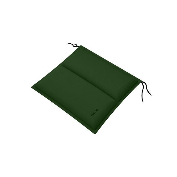doppler Sitzkissen CITY 48x48x6 cm mit Längssteppung, moosgrün, uni, 5312184415