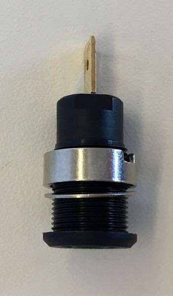 ELMAG Einbaubuchse für Ø 4mm Bananenstecker - schwarz, M4 Anschlussgewinde für CleanMaster RW, 9505851