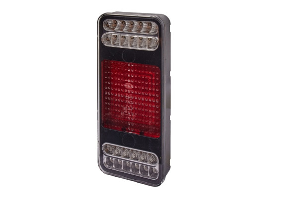 HELLA Heckleuchte, Coluna, LED, 12V, Anbau/geschraubt, Lichtscheibenfarbe: glasklar, LED-Lichtfarbe: rot/gelb/weiß, 500mm, links/rechts, 2VP 345 900-431
