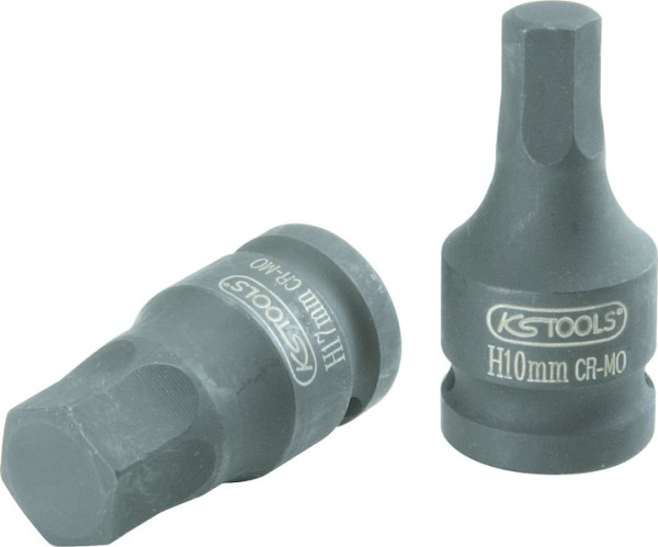 KS Tools 1/2" Kraft-Bit-Stecknuss Innensechskant, kurz, 1/8", 911.0984